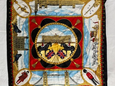 Art of the Scarf LONDRES estampado 34" bufanda cuadrada Foto 1 de 3