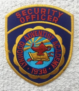 PATCH Ufficiale di Sicurezza Lynwood Accademia Avventista 1938 California - Foto 1 di 2