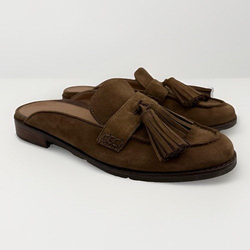 VIONIC Reagan Nubuck TVW5034 Donna 7 5 Marrone Nappa Pelle Muletto PIATTI Comfort