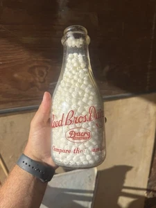 Reed Bros Quart Milchflasche Memphis TN Buy War Bonds Drink Milk RARE TRPQ - Bild 1 von 2