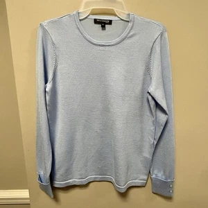 Suéter Tint & Shadow Petite Talla PS Azul Bebé Nuevo con Etiquetas Cuello Redondo  - Imagen 1 de 7