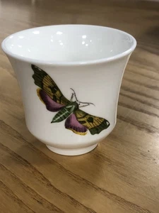 PORTMEIRION Botanic Garden Fine China Candle Holder Cyclamen Butterfly. - Picture 1 of 4