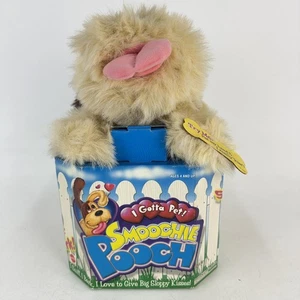 Vintage Smoochie Hündchen bellender leckender Hund 1998 Mattel Plüsch "I GOTTA PET" lesen - Bild 1 von 10