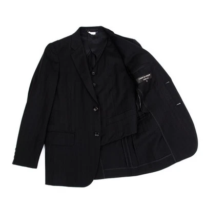 COMME des GARCONS HOMME PLUS Chaleco Chaqueta a Rayas en Capas Talla XS (K-150215) Foto 1 de 4