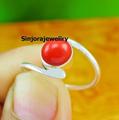 Anello regalo fatto a mano in argento sterling 925 con pietra preziosa... - Immagine 1 di 4