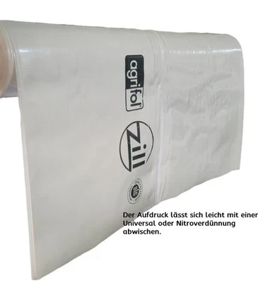 weiße Abdeckfolie Bauplane  0,89 €/m²  Bau Folie Silofolie  4+5+8 m breit - Bild 1 von 4