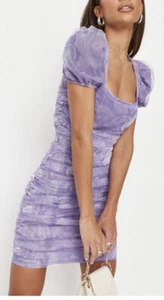 MissGuided Ruched Marble Dress Size 14 - Picture 1 of 4