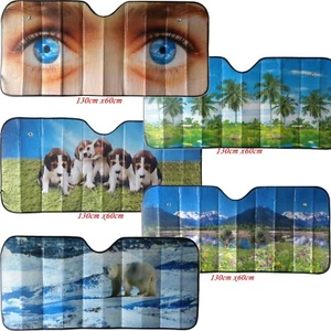 Sombra solar para ventana de coche CC/Ojos de lobo/gato/palmeras/hada/ojos humanos/paisaje - Imagen 1 de 6