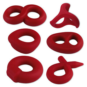 LeLuv Studflex Cock Rings | Multiple Style Soft Smooth Stretchy Silicone