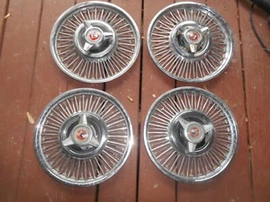 Set OEM Single 13" Wire Spinner Hub Cap WheelCover 1964-1966 Ford Falcon  - Picture 1 of 7