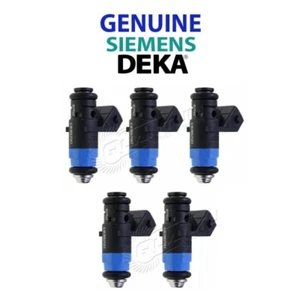 NEW GENUINE Siemens Deka 630CC 60lb Injectors SHORT FI114962 107-962 Set of 5 - Picture 1 of 6
