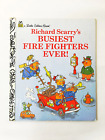 1993 Richard Scarry's Busiest Fire Fighters Ever! Vintage FIRST EDITION Little G