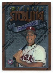 1996 Topps Finest Baseball - #253 - Juan Gonzalez - Texas Rangers - Picture 1 of 1