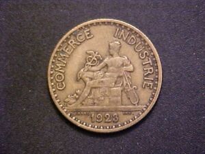 1923 France 1 Franc KM# 876 Chambers of Commerce -Nice Circ !-d9648xux