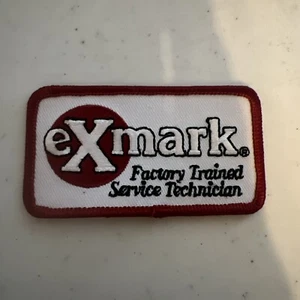 Exmark Factory Trained Service Technician Dealer Employee Uniform Patch ~NEW~ - Picture 1 of 4