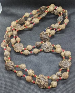 *Sale* Beautiful Unusual Natural Seeds Beaded Necklace .A47 - Picture 1 of 5