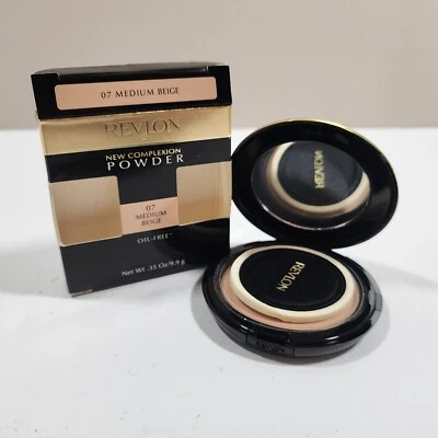 Revlon Complexion Powder Medium Beige 07 New In Box Discontinued - Image 1 of 4