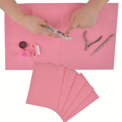 Portable Disposable Nail Art Clean Pad Desk Mat For Beauty Protection Paper Ba • 4.05€