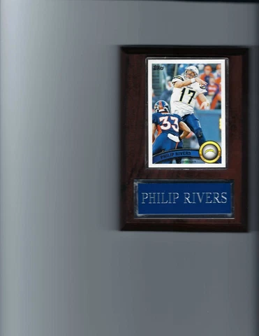 PHILIP RIVERS PLAQUE SAN DIEGO CHARGERS FOOTBALL NFL   C Cover
