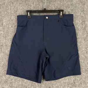 Coolibar Shorts Mens L Blue UPF 50+ Calasa Tech Swim Trunks Bathing Suit Pool - Picture 1 of 6