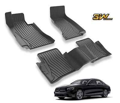 3W Floor Mats for Benz E-Class 2017-2023 Sedan Only E300 E320 E400 E350 E63 E550 - Imagem 1 de 4