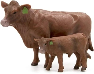 Little Buster Toys Red Angus Cow and Calf Pair 1/16th Scale - Picture 1 of 4