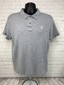 Disney Parks Mens Modern Fit Gray Polo Embroidered Mickey Mouse Shirt Size Lg - Picture 1 of 12