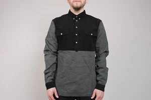 Black Scale Godino Longsleeve Shirt S Asap Rocky palace stampd Hemd Woven NEU! - Picture 1 of 2