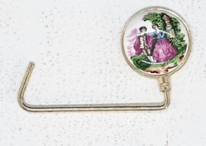 De Colección Elegante Cartera Colgador Mesa Bolso Gancho Romance Tono Dorado Elegencia - Imagen 1 de 5