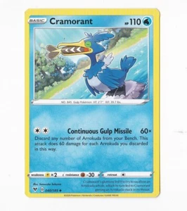 2020 Pokémon Basic CRAMORANT HP 110 040/185 - Picture 1 of 1