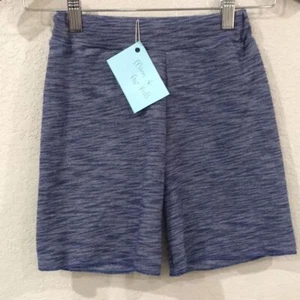 Mom and Pop's Kids Boys 5 Shorts Blue Heather Knit Pull On Loungewear Athleisure - Picture 1 of 7
