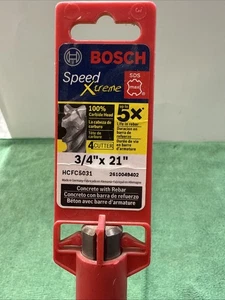 NEW Bosch HCFC5031 3/4 In. x 21 In. SDS-max SpeedXtreme Rotary Hammer Drill Bit - Picture 1 of 8