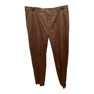 Lee Total Freedom Relaxed Fit Pants Men’s 38x34 Brown Chino Dress Slacks - Picture 1 of 8