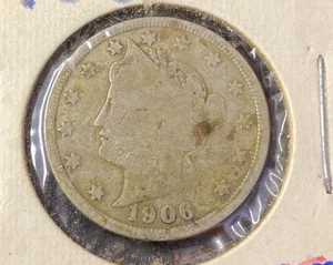 Moneda de Estados Unidos Liberty Head Níquel 5c 1906-P envío gratuito - Imagen 1 de 2