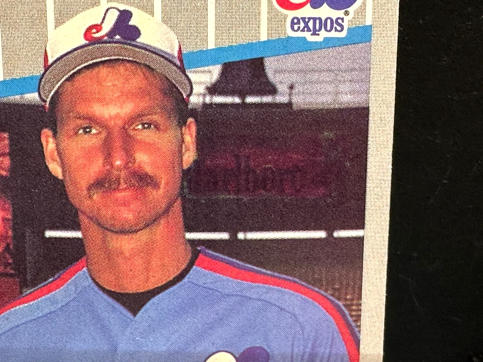 Randy Johnson 1989 Fleer Marlboro anuncio en marcador visible tinte rojo RC #381 🔥 Foto 1 de 3