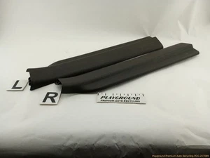 Hummer H3 Pair Of Left & Right Front Door Sill Scuff Plate Trim Black Fits 06-10 - Picture 1 of 12