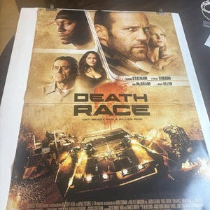 Affiche originale 2008 DS Movie House "Course à la mort" 27x40 Jason Statham Tyrese Gibson - Photo 1/18