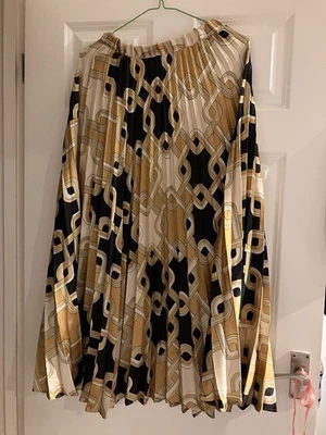 H&M Women's Satin Skirt XS Gold - Image 1 of 4