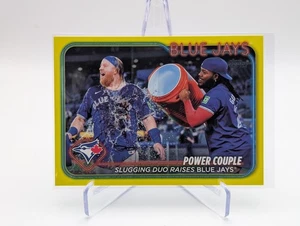 2024 Topps Update JUSTIN TURNER & VLADIMIR GUERRERO JR #US63 Yellow - Picture 1 of 2