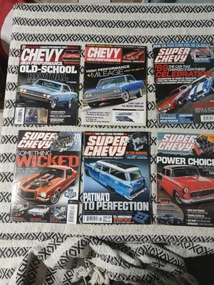 Lot Of 6 Super Chevy Magazines , Various Years See Pics For Date Details VGC Foto 1 de 4