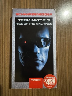 Terminator 3 Rise of the Machines (WB VHS 2003) Tested Hollywood Video Copy - Image 1 of 2