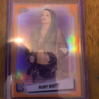 2021 Topps Chrome WWE - Ruby Riott #65 Orange Refractor /25 - Image 1 of 3