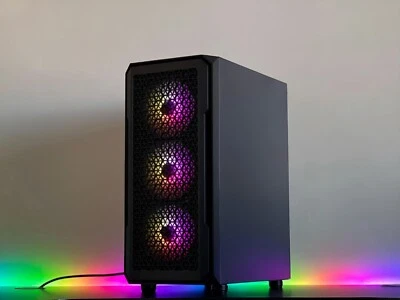 Gaming Computer Desktop Custom Pre-Built PC  32GB Computer Tower RGB Windows 11 - Image 1 of 4
