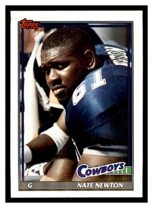 1991 Topps #373 NATE NEWTON Dallas Cowboys ~C5A