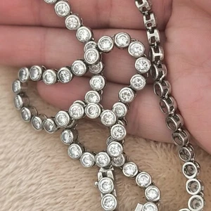Vielen Tennis Kette Collier 925 Sterling Silver - Bild 1 von 10