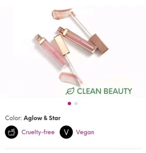 Pink Lipps Lip Gloss Duo Color Aglow/Star 3.5 ML X 2 - Picture 1 of 5