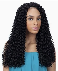 FreeTress Braid - Synthetic Hair Pre-Loop Cochet Water Wave 16” Color 2 5 packs - Picture 1 of 5
