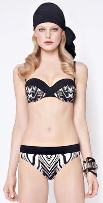 NWT GOTTEX swimsuit bikini 10 E cup molded foam underwire adjustable straps full - Image 1 of 2