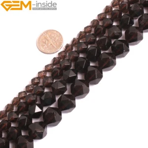 Round Smoky Quartz Beads Chakras Loose Beads Natural Gemstone 15" 6mm 8mm 10mm - Picture 1 of 28