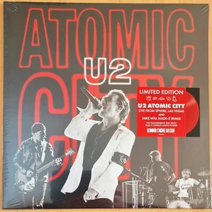 U2 - Atomic City LIVE FROM SPHERE LIMITED 10" RED VINYL WITH POSTER RSD 2024 - Picture 1 of 3